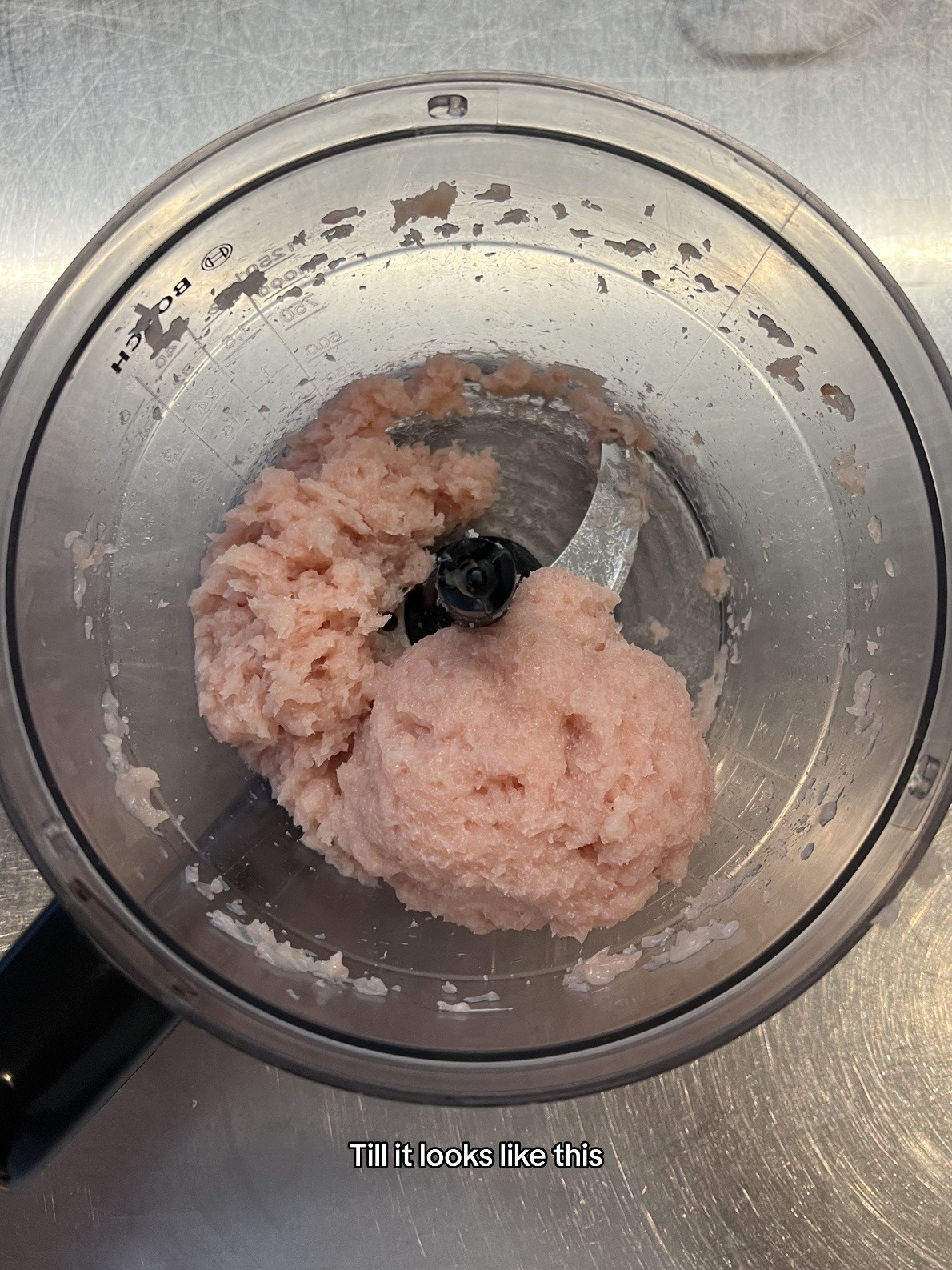 How to Make Homemade Gyoza: Mincing Chicken, Chopping Prawn and Scallion Ingredients