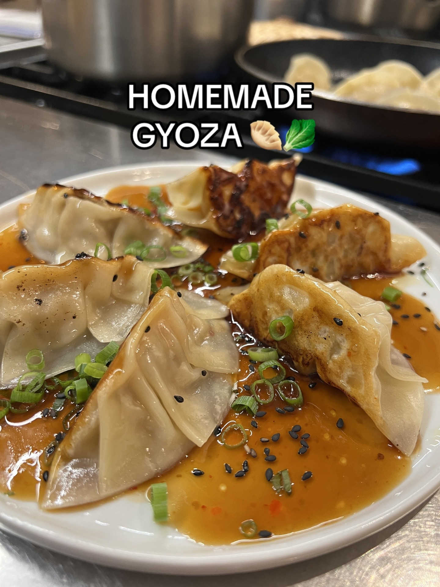 How to Make Homemade Gyoza: Mincing Chicken, Chopping Prawn and Scallion Ingredients