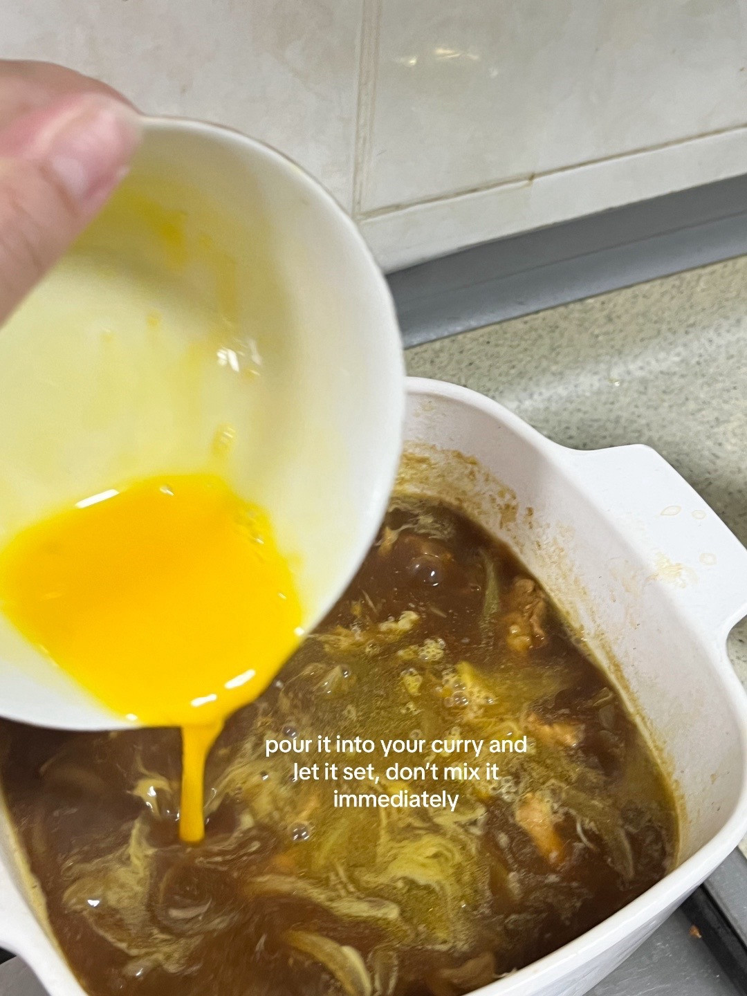 How to make Japanese curry udon with homemade dashi broth, pork, and egg