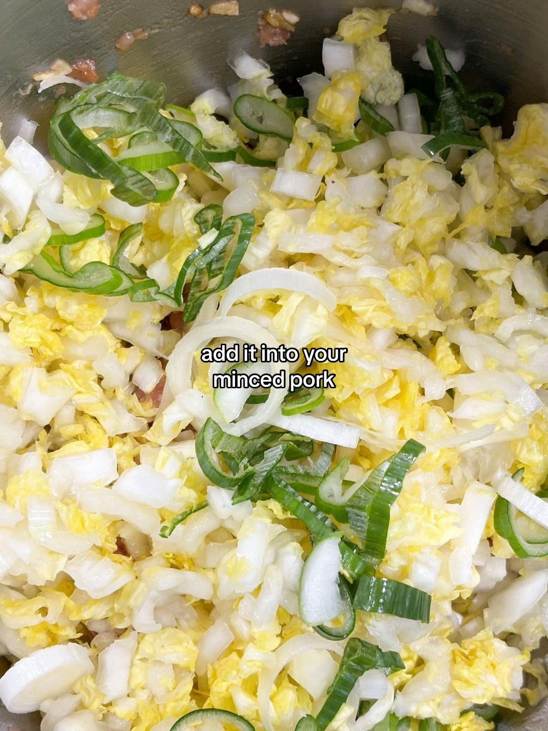 How to make juicy cabbage pork dumplings with napa cabbage and mushroom soup