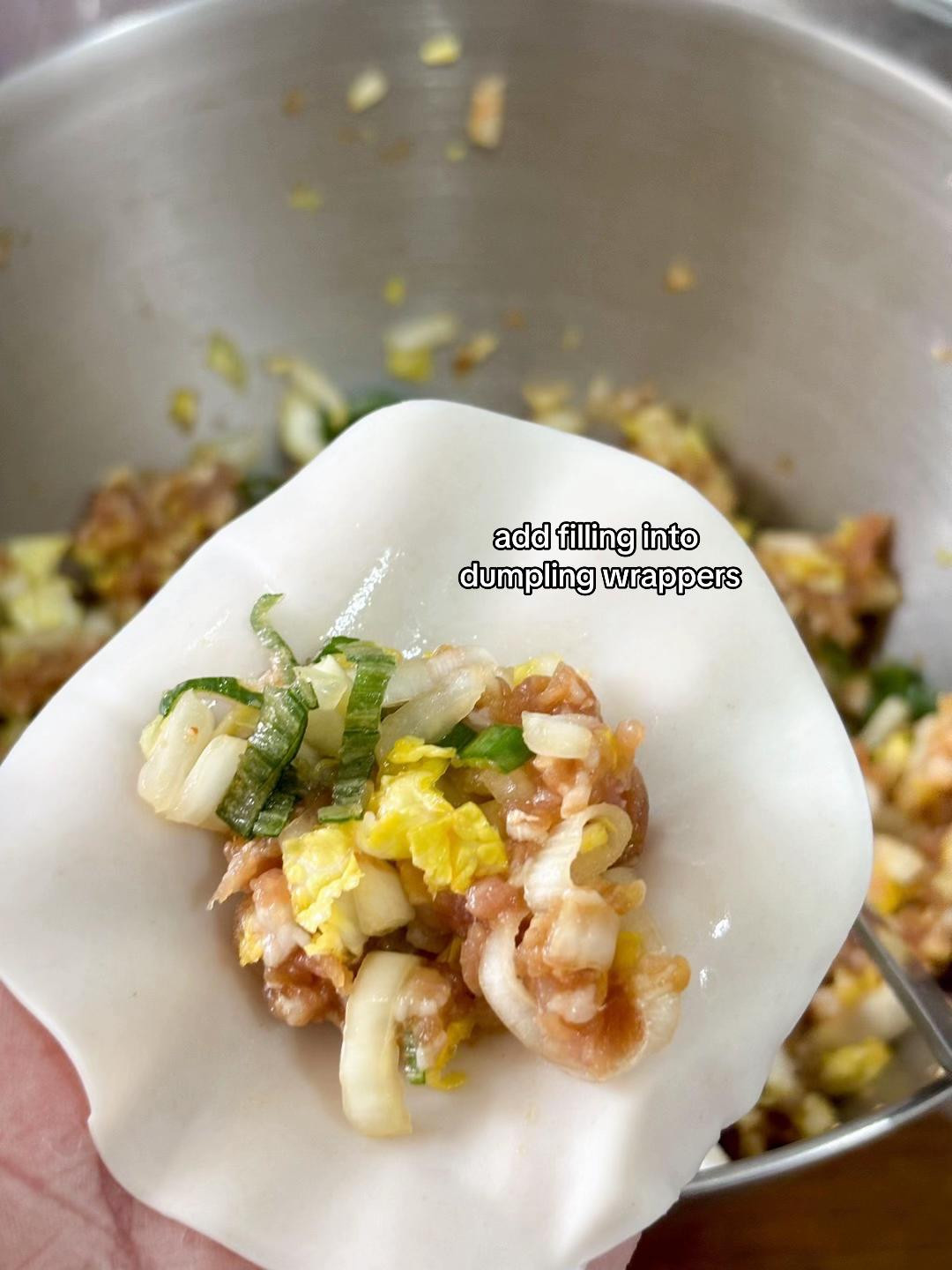 How to make juicy cabbage pork dumplings with napa cabbage and mushroom soup