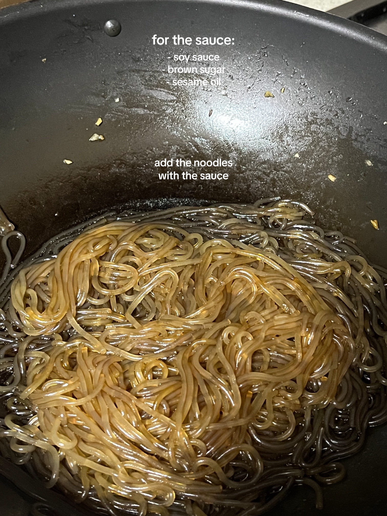 How to make Korean Japchae with spinach, carrots, onions and vermicelli noodles