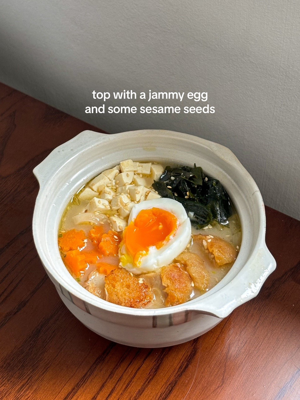 How to make miso ramen with me: simple homemade recipe with pork belly, tofu, and soft-boiled egg