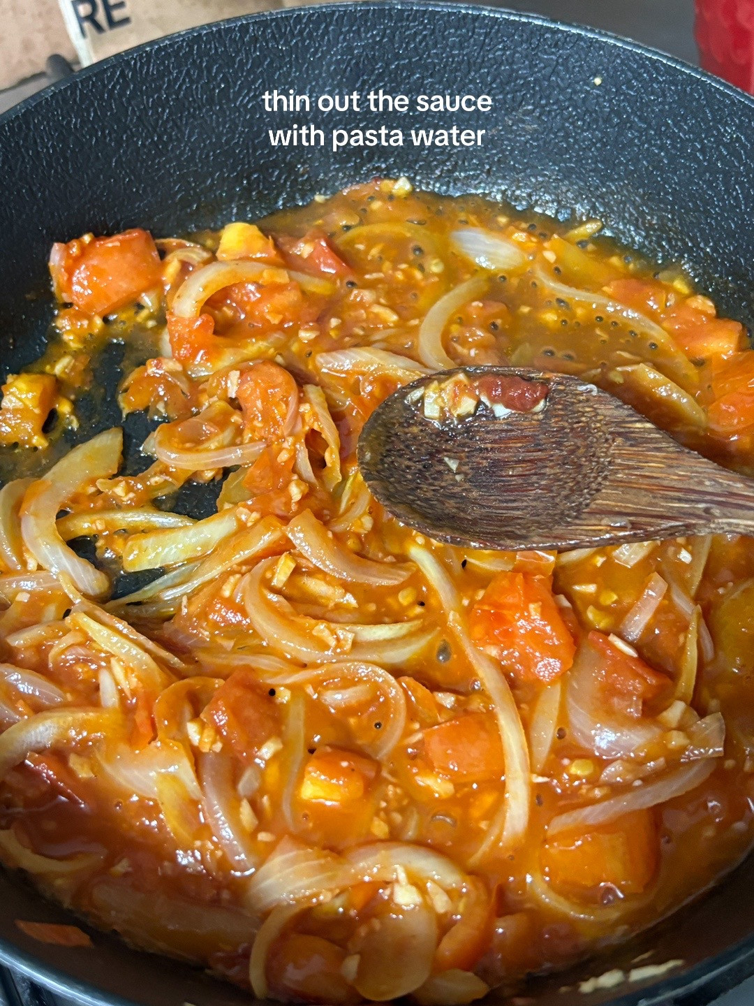 How to make miso tomato linguine with prawns