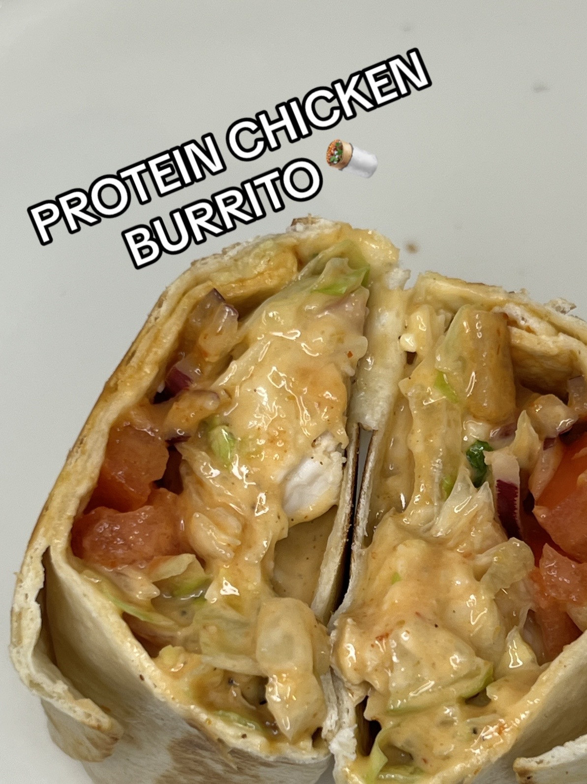 How to make Quick & Cheap Protein Chicken Burrito with homemade spicy mayo sauce