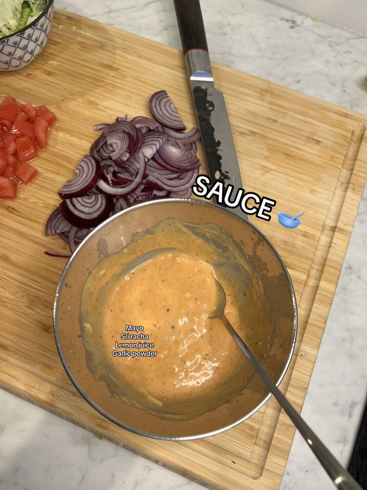 How to make Quick & Cheap Protein Chicken Burrito with homemade spicy mayo sauce