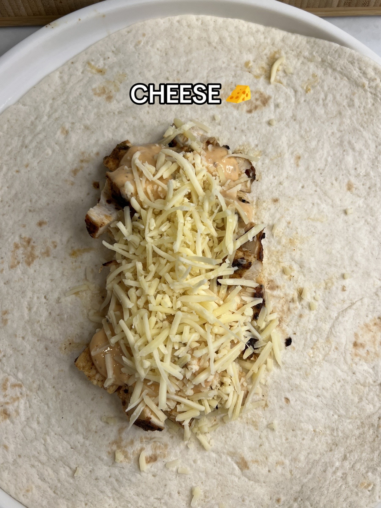 How to make Quick & Cheap Protein Chicken Burrito with homemade spicy mayo sauce