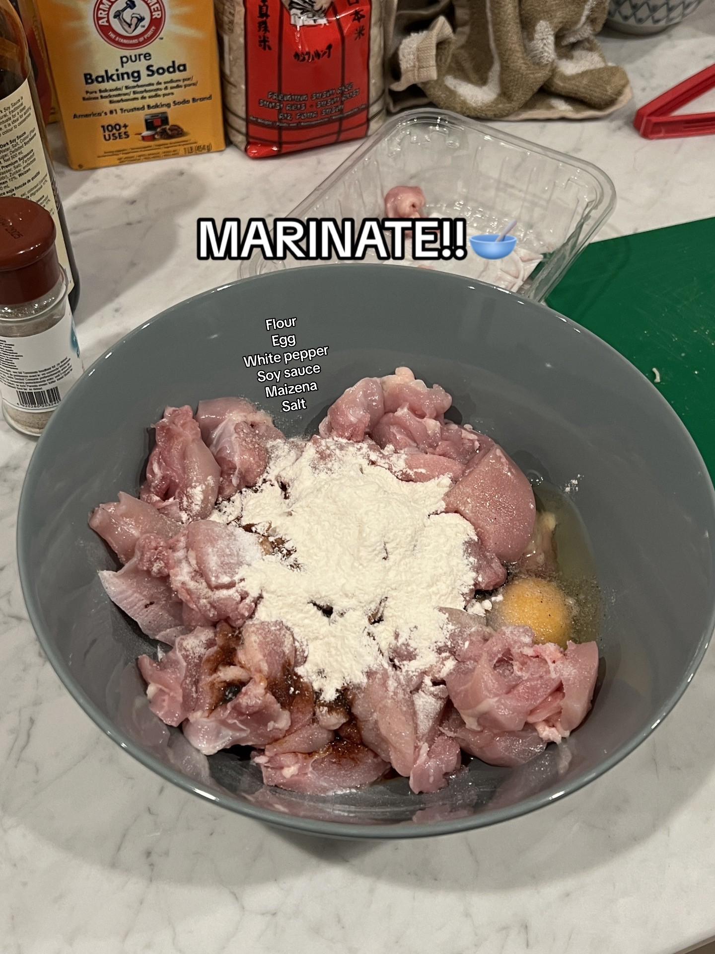 How to make Sweet & Sour Chicken Just like takeout with chicken thigh, bell peppers, pineapple and soy sauce