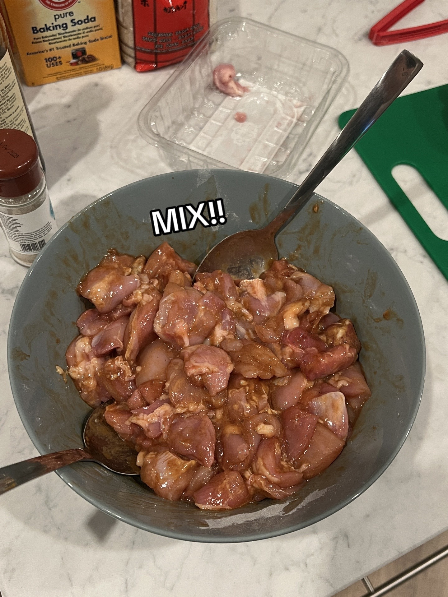 How to make Sweet & Sour Chicken Just like takeout with chicken thigh, bell peppers, pineapple and soy sauce