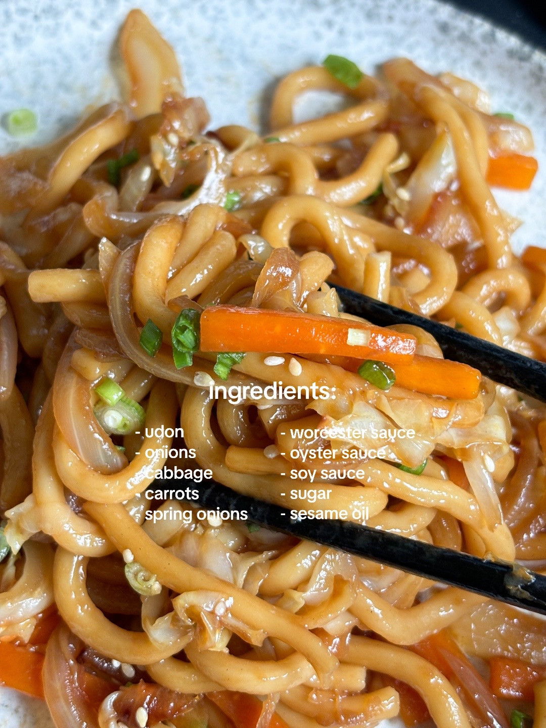 How to make Yaki Udon: A quick sweet and savoury noodle recipe with vegetables