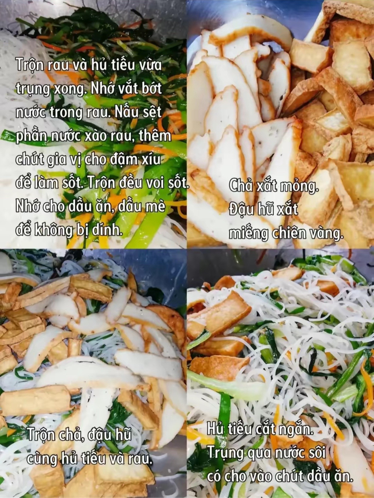 Hủ Tiếu Chay: Món ăn chay ngon với hủ tiếu, rau củ xào và đậu phụ chiên giòn