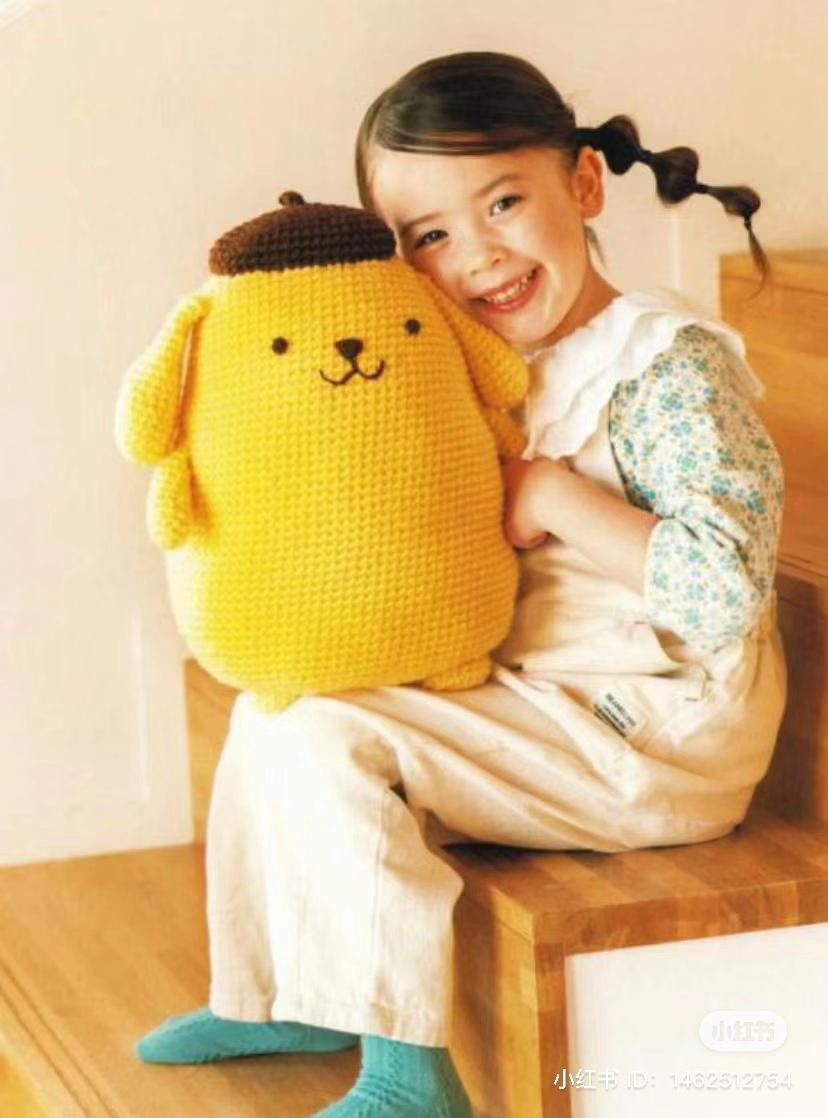 Hugging Amigurumi Pompom Pudding Crochet Pattern