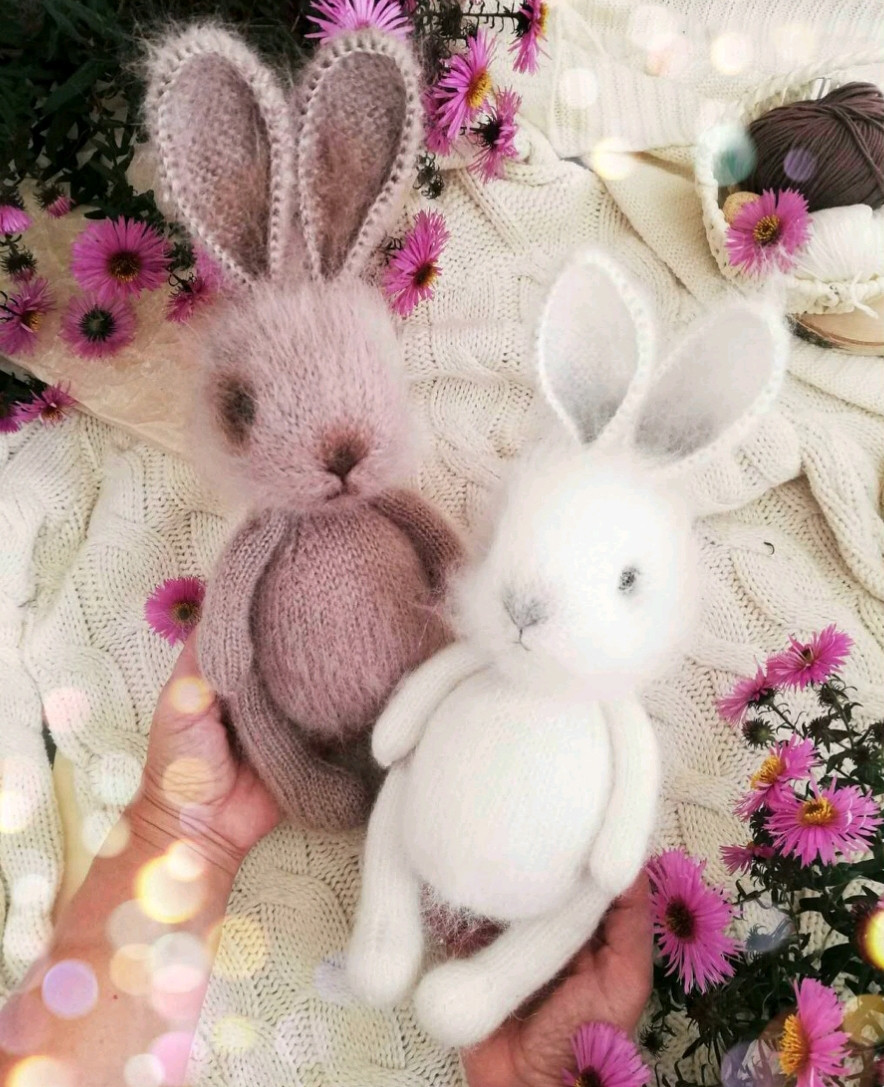 Hướng dẫn编织 búp bê thỏ mềm mại bằng len Mohair