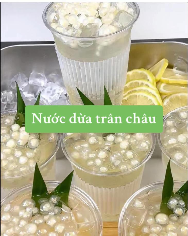 Hướng dẫn cách làm nước dừa trân châu tại nhà với nguyên liệu đơn giản và chi tiết