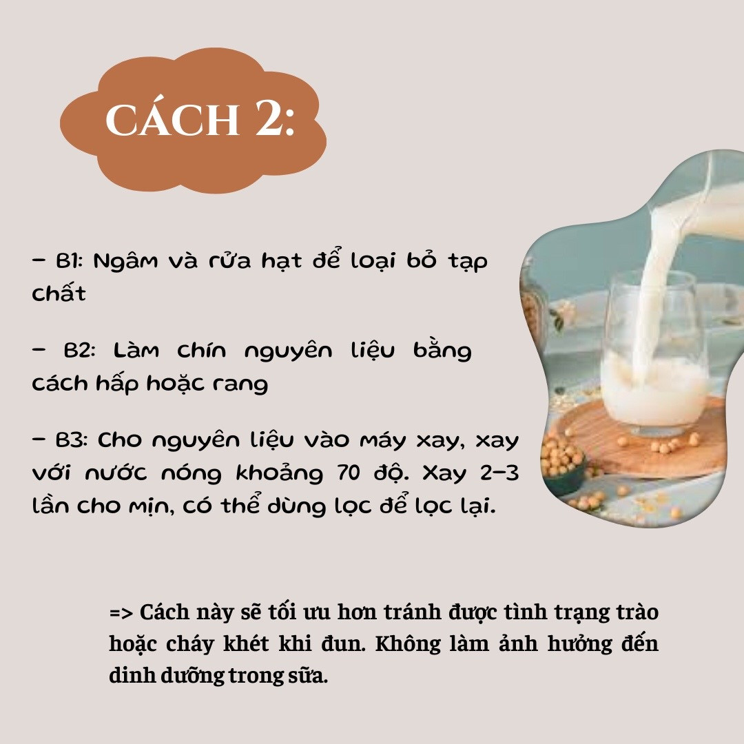 Hướng dẫn cách làm sữa hạt tại nhà bằng máy xay sinh tố, so sánh ưu nhược điểm và các lưu ý khi nấu