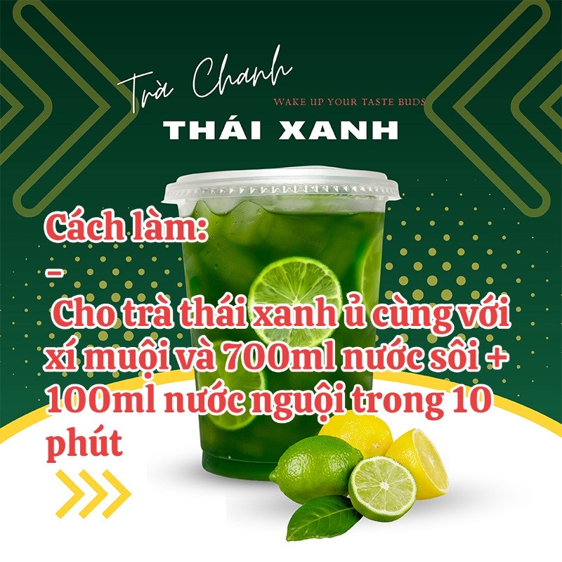 Hướng dẫn cách làm trà chanh thái xanh thơm ngon tại nhà với xí muội và trân châu trắng