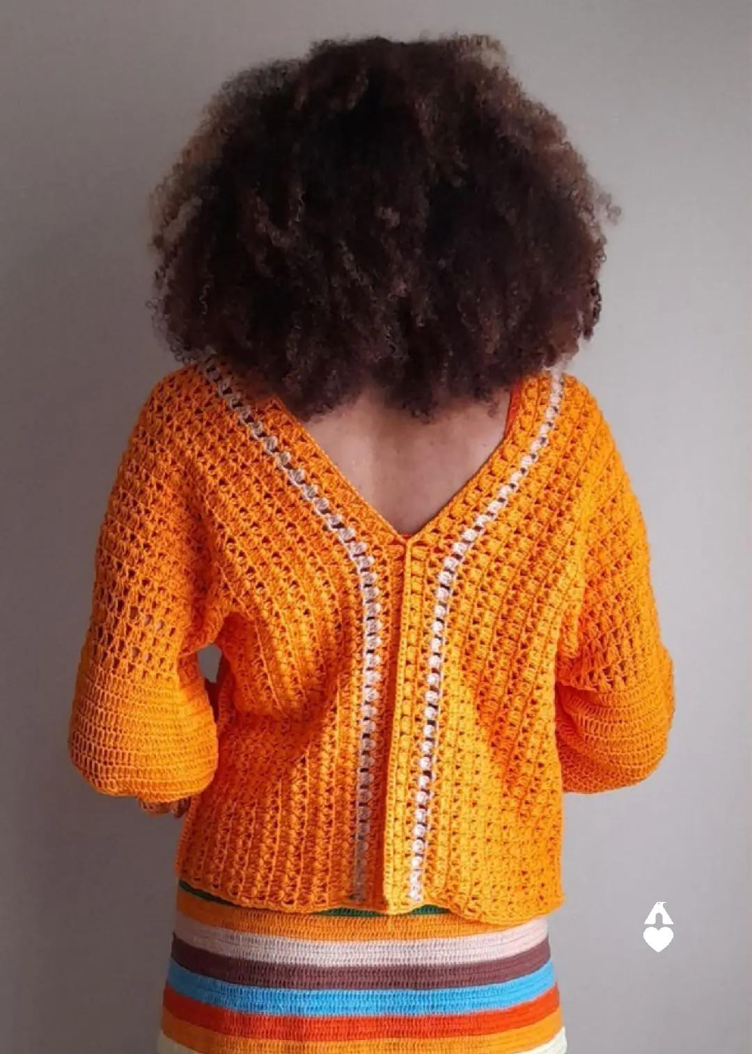 Hướng dẫn chi tiết cách móc áo Cardigan Mandarim bằng sợi Tropfil