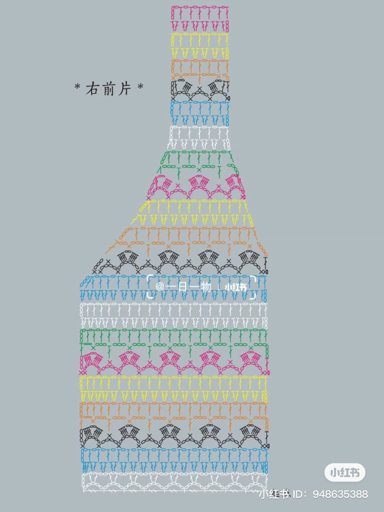 Hướng dẫn chi tiết cách móc áo yếm màu pastel với chart mẫu
