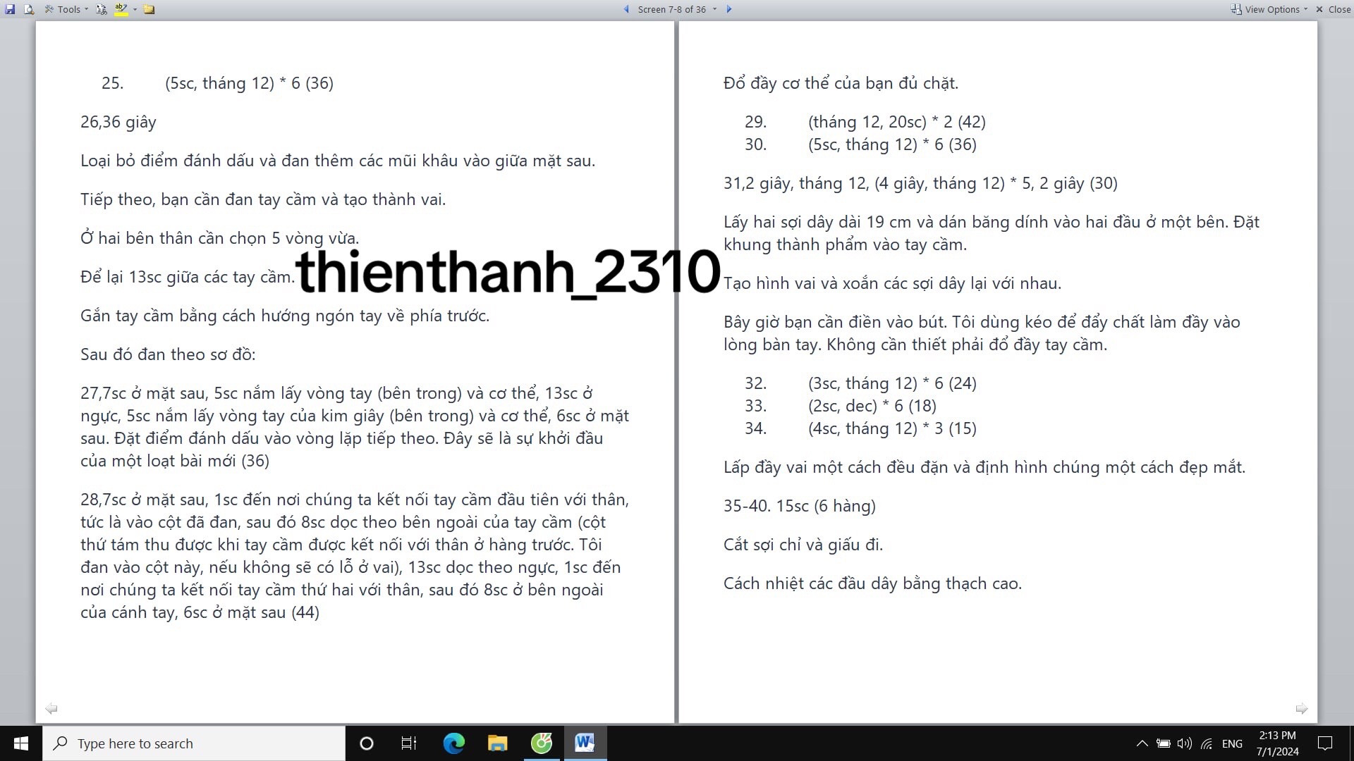 Hướng dẫn chi tiết cách móc búp bê Alisha mặc đồ ngủ công chúa và hươu cao cổ bằng len YarnArt Jeans