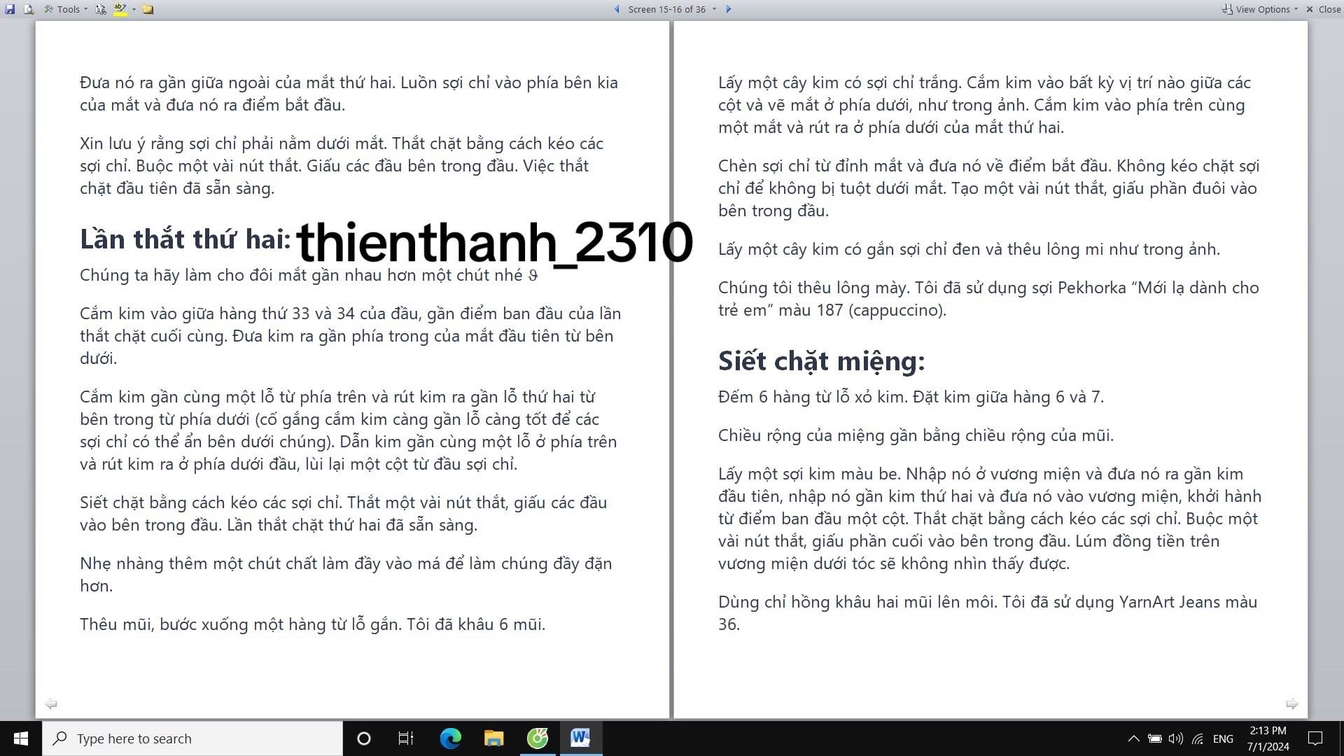 Hướng dẫn chi tiết cách móc búp bê Alisha mặc đồ ngủ công chúa và hươu cao cổ bằng len YarnArt Jeans