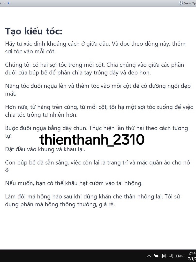 Hướng dẫn chi tiết cách móc búp bê Alisha mặc đồ ngủ công chúa và hươu cao cổ bằng len YarnArt Jeans