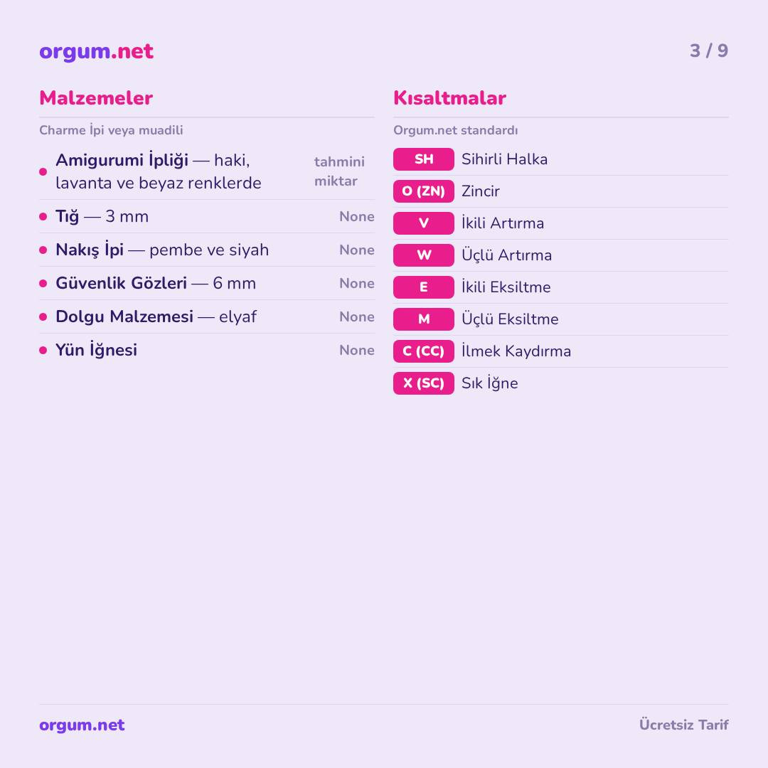 Hướng dẫn chi tiết cách móc búp bê Amigurumi Kelebek màu tím và trắng