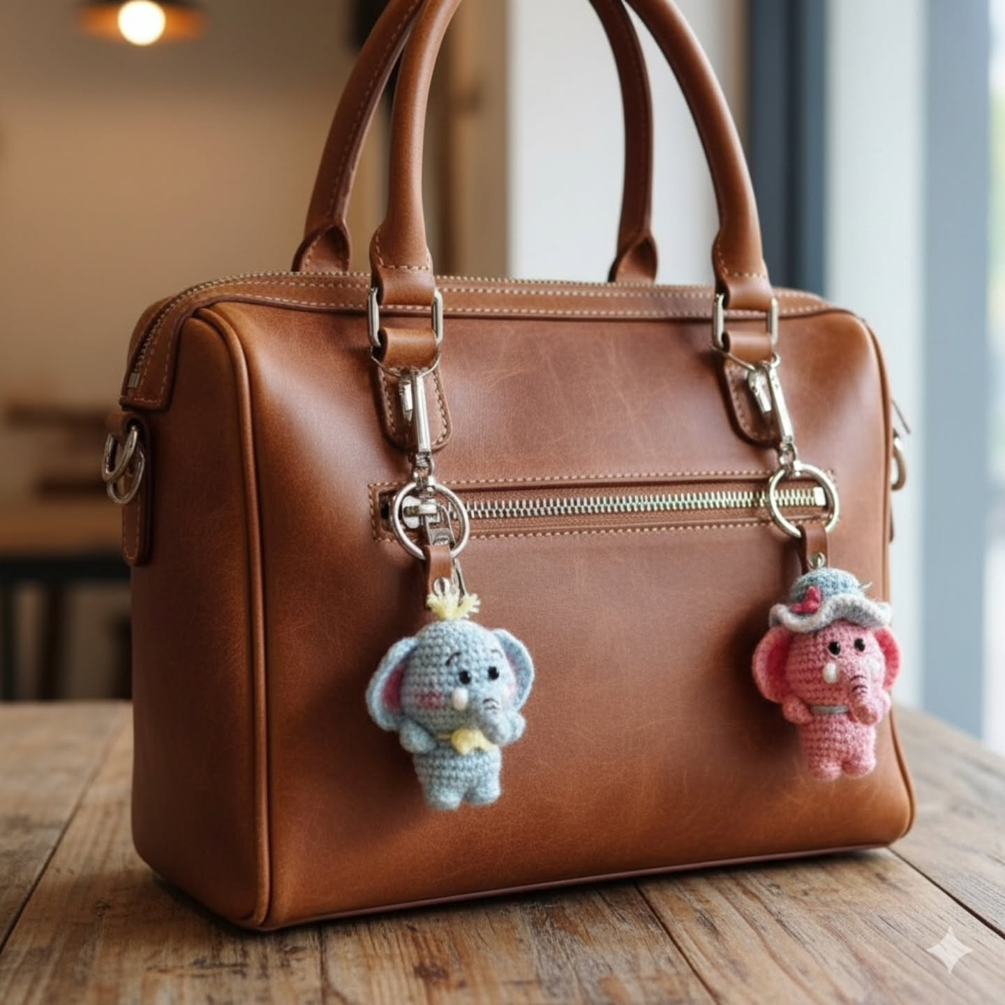 Hướng dẫn chi tiết cách móc búp bê chú voi mini làm chìa khóa, bao gồm danh sách nguyên liệu và các bước thực hiện