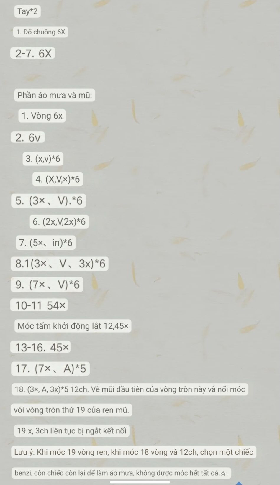 Hướng dẫn chi tiết cách móc búp bê lợn mặc váy màu tím và xanh