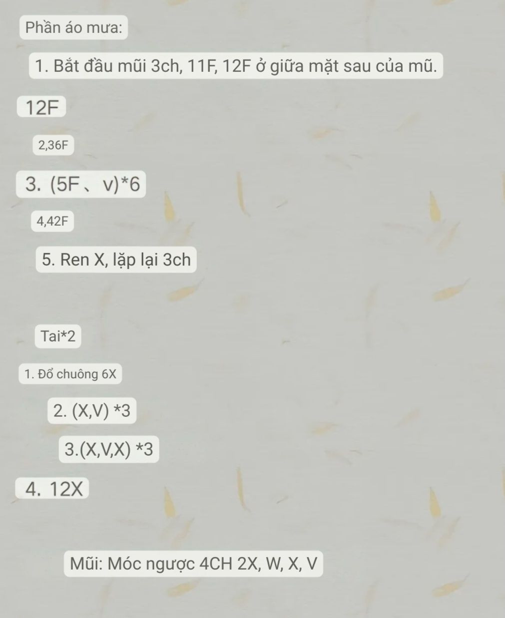 Hướng dẫn chi tiết cách móc búp bê lợn mặc váy màu tím và xanh