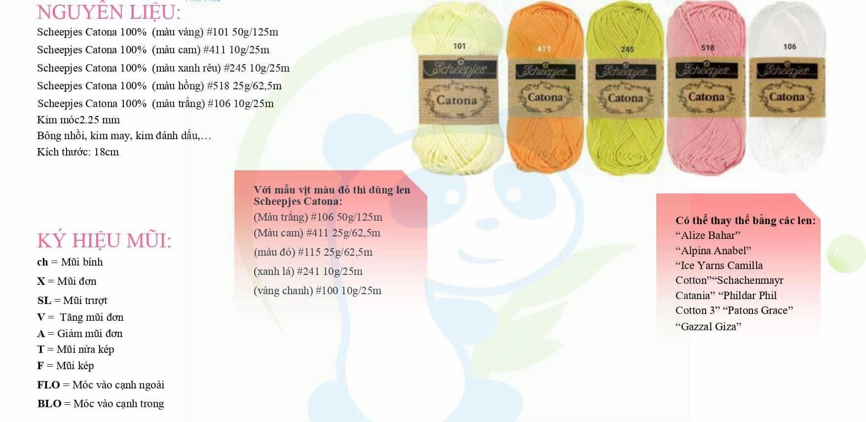 Hướng dẫn chi tiết cách móc búp bê vịt con amigurumi dễ thương với len Scheepjes Catona