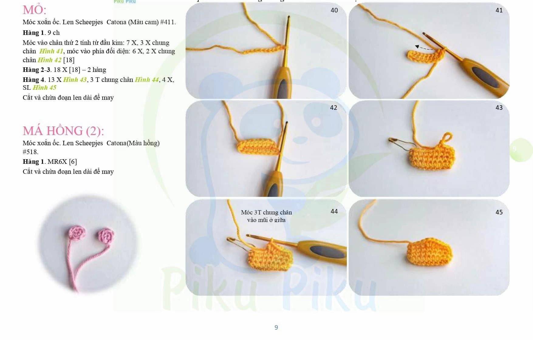 Hướng dẫn chi tiết cách móc búp bê vịt con amigurumi dễ thương với len Scheepjes Catona