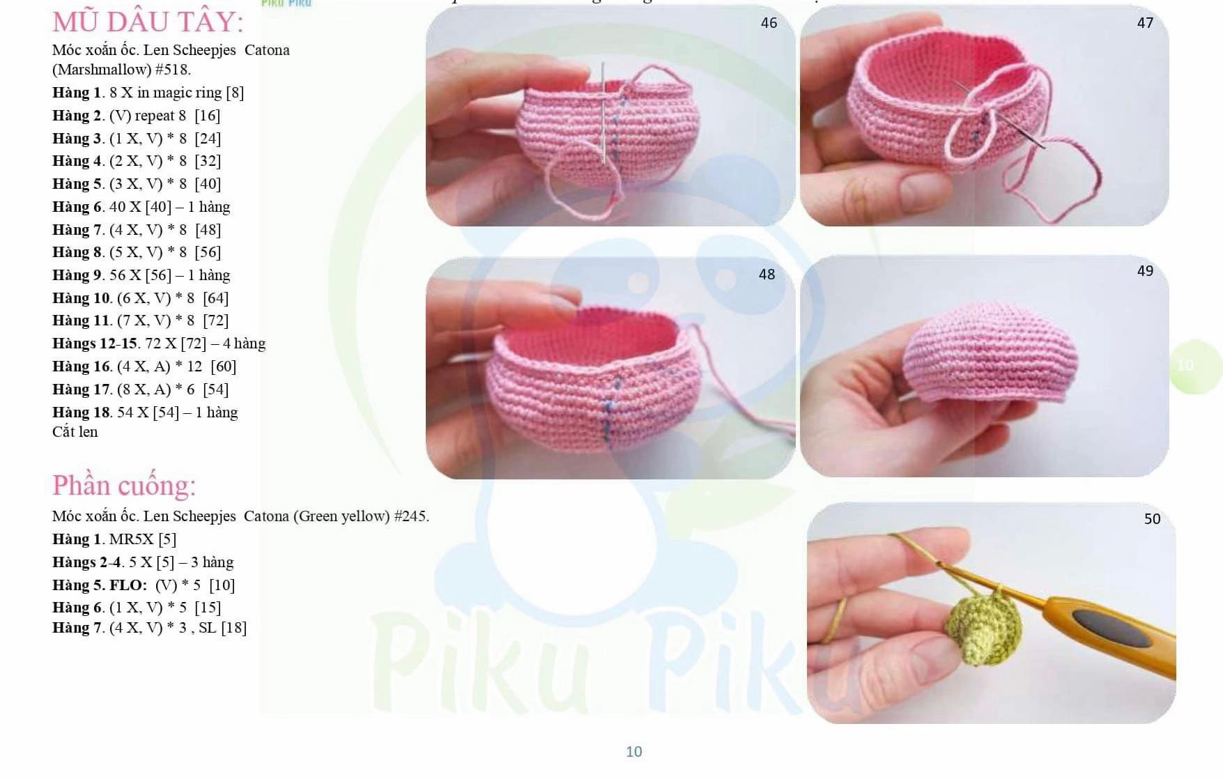 Hướng dẫn chi tiết cách móc búp bê vịt con amigurumi dễ thương với len Scheepjes Catona