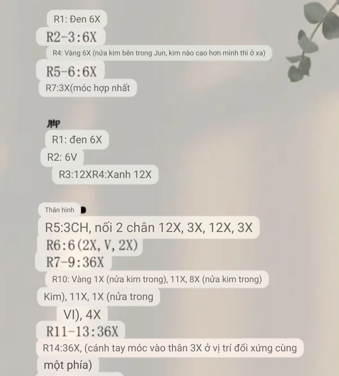 Hướng dẫn chi tiết cách móc len búp bê Minion vàng xanh