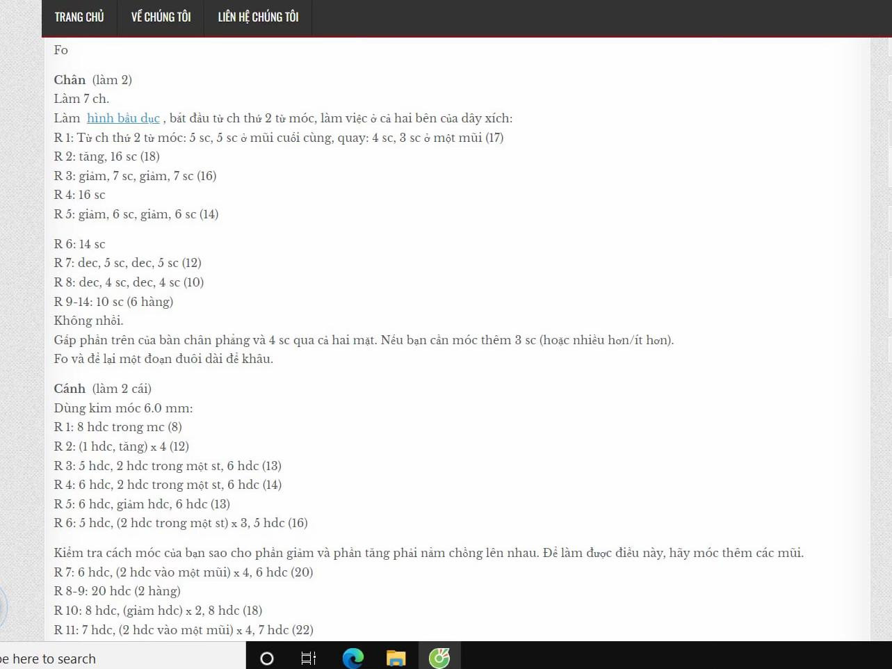 Hướng dẫn chi tiết cách móc len búp bê ngỗng Amigurumi màu trắng vàng dễ thương