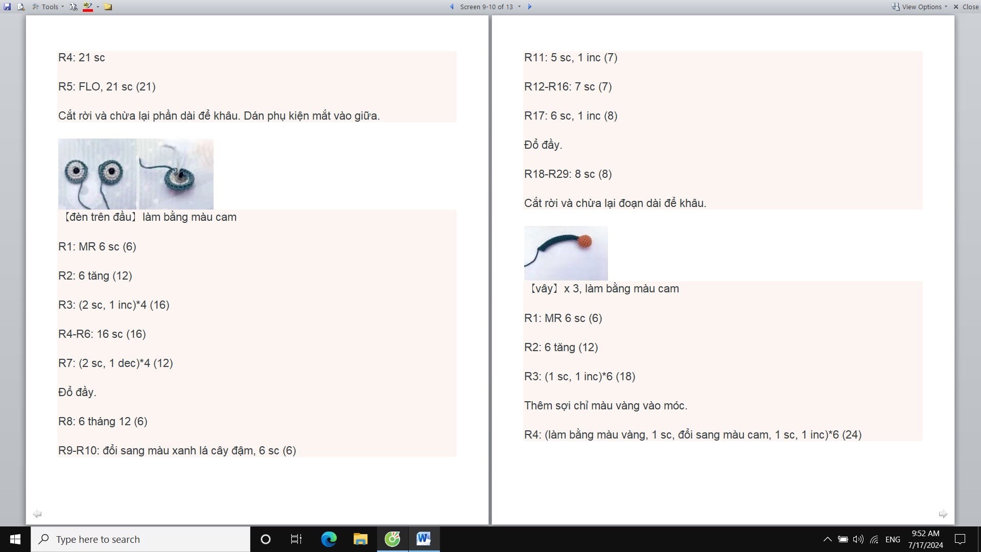 Hướng dẫn chi tiết cách móc len con cá mập dễ thương màu xanh và xanh lá cây