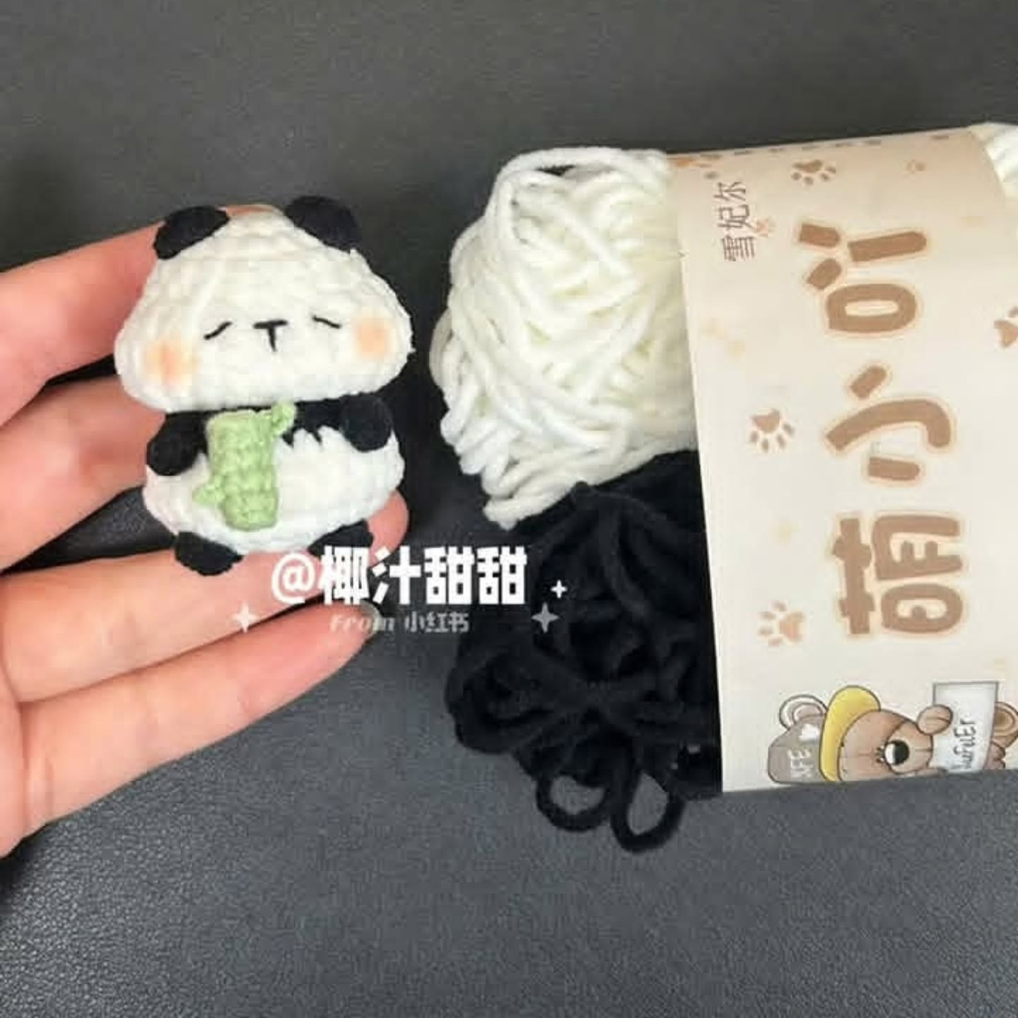 Hướng dẫn chi tiết cách móc len gấu trúc Panda mini dễ thương