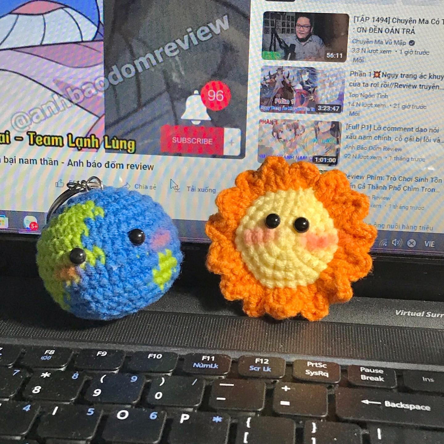 Hướng dẫn chi tiết cách móc len Trái Đất và Mặt Trời dễ thương