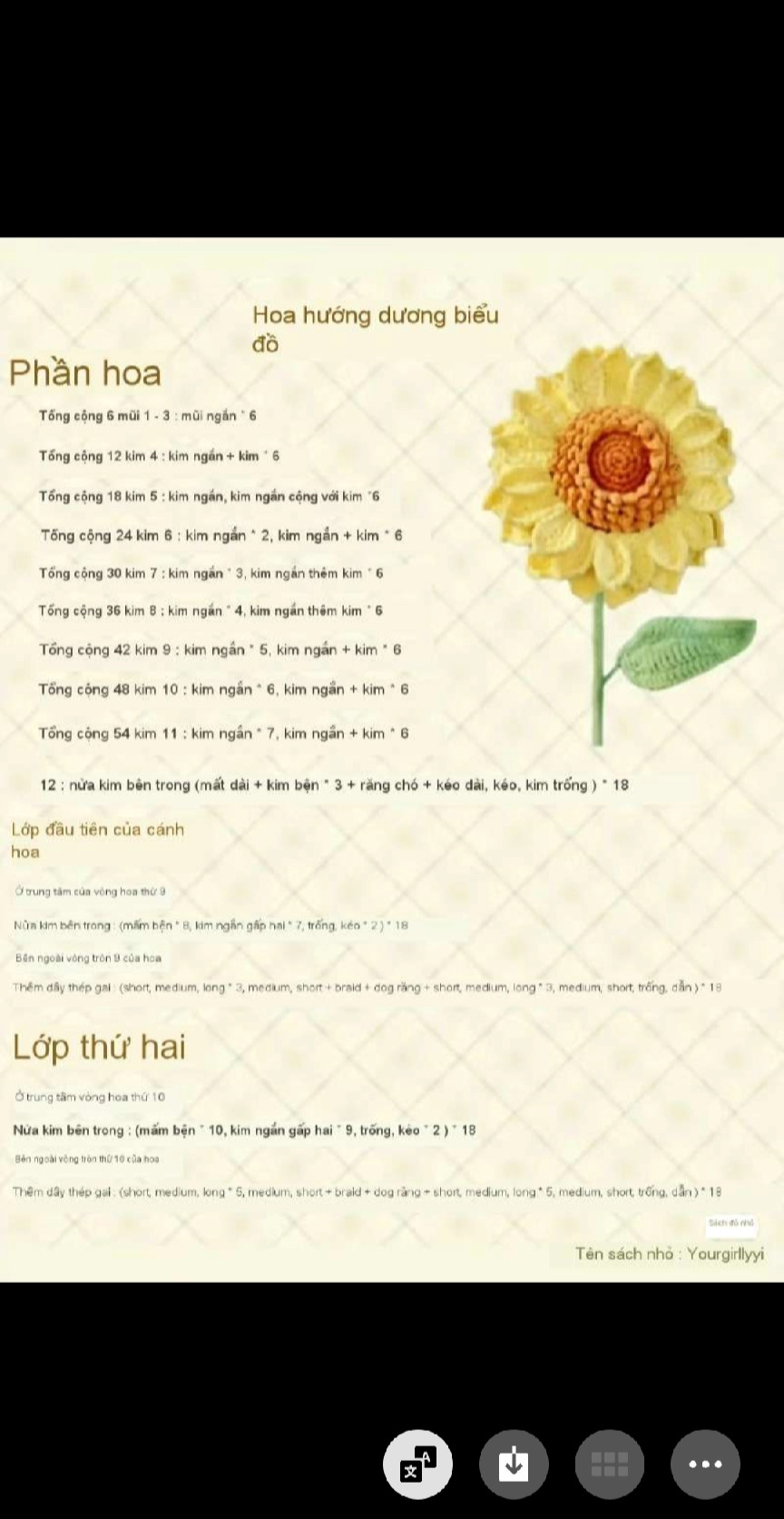 Hướng dẫn chi tiết cách móc len túi hình hoa hướng dương 3D với nhiều màu sắc