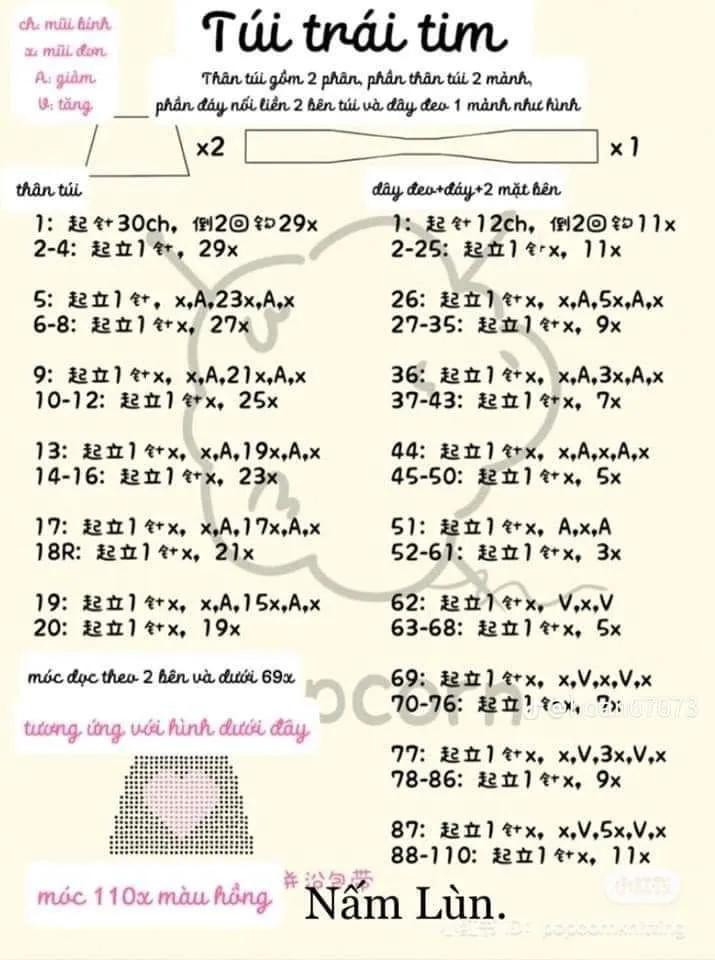 Hướng dẫn chi tiết cách móc túi len xanh cốm và túi tote lưới màu kem