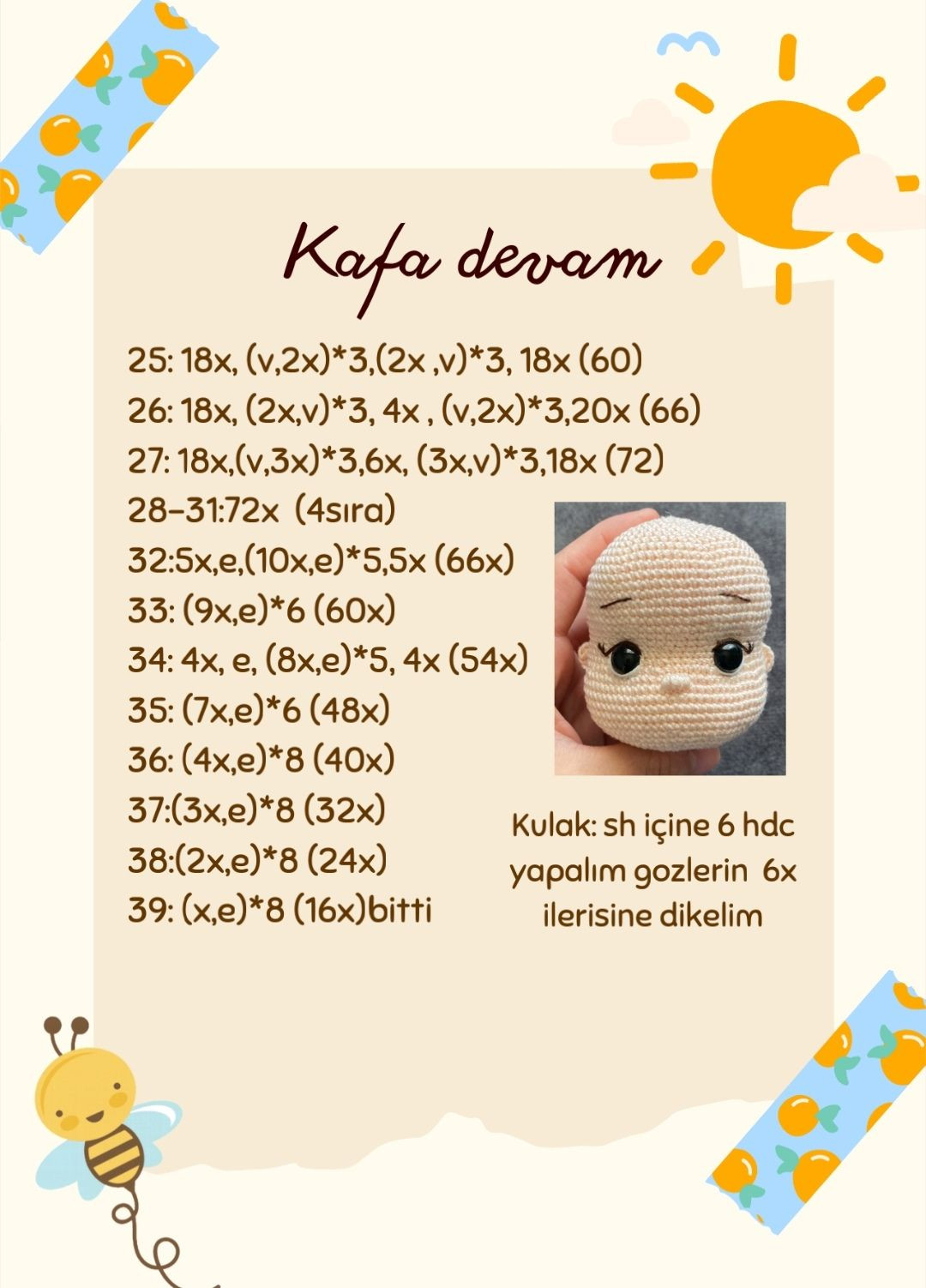 Hướng dẫn chi tiết móc búp bê Amigurumi mặc váy tím