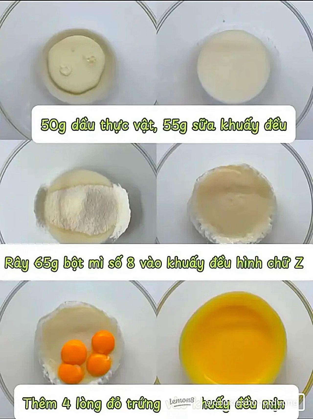 Hướng dẫn làm bánh bông lan chà bông khoai môn, lớp kem tím và topping thịt bò khô giòn