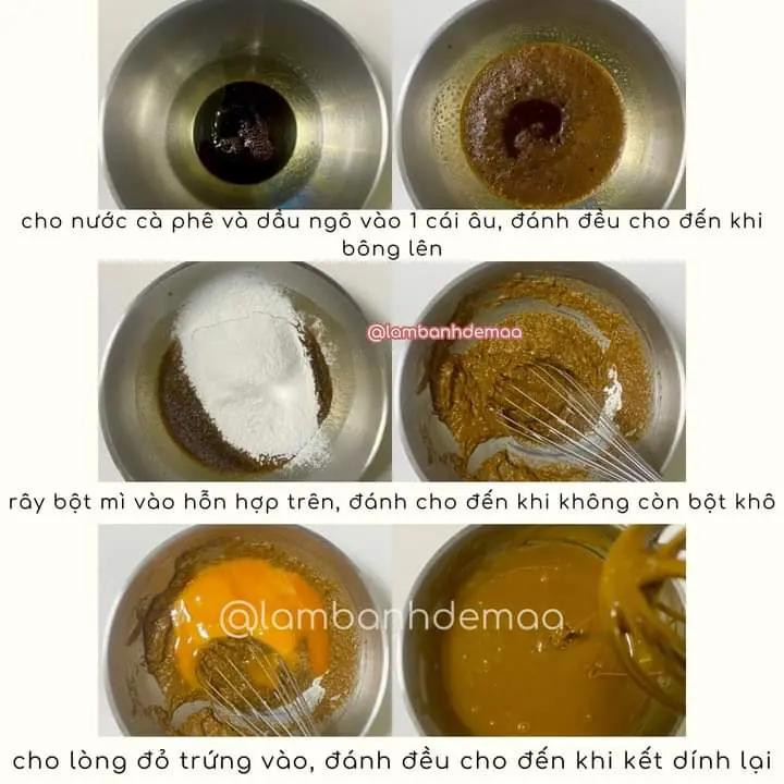 Hướng dẫn làm bánh bông lan cuộn cà phê (Coffee Roll Cake) với các bước chi tiết