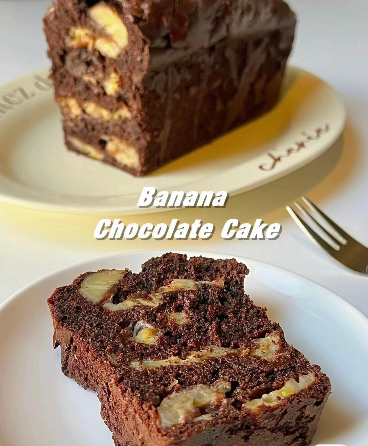 Hướng dẫn làm bánh chuối sô cô la (Banana Chocolate Cake) với rượu rum và chocolate chips