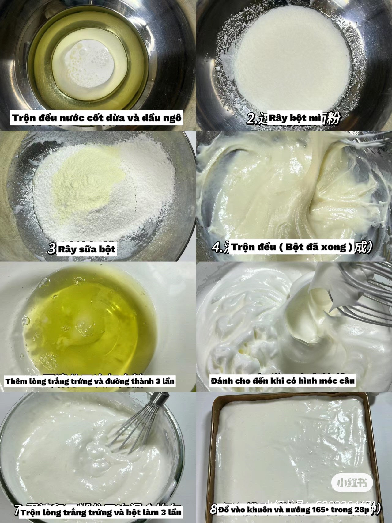 Hướng dẫn làm bánh cuộn kem dừa (Coconut Roll Cake) siêu ngon, không béo