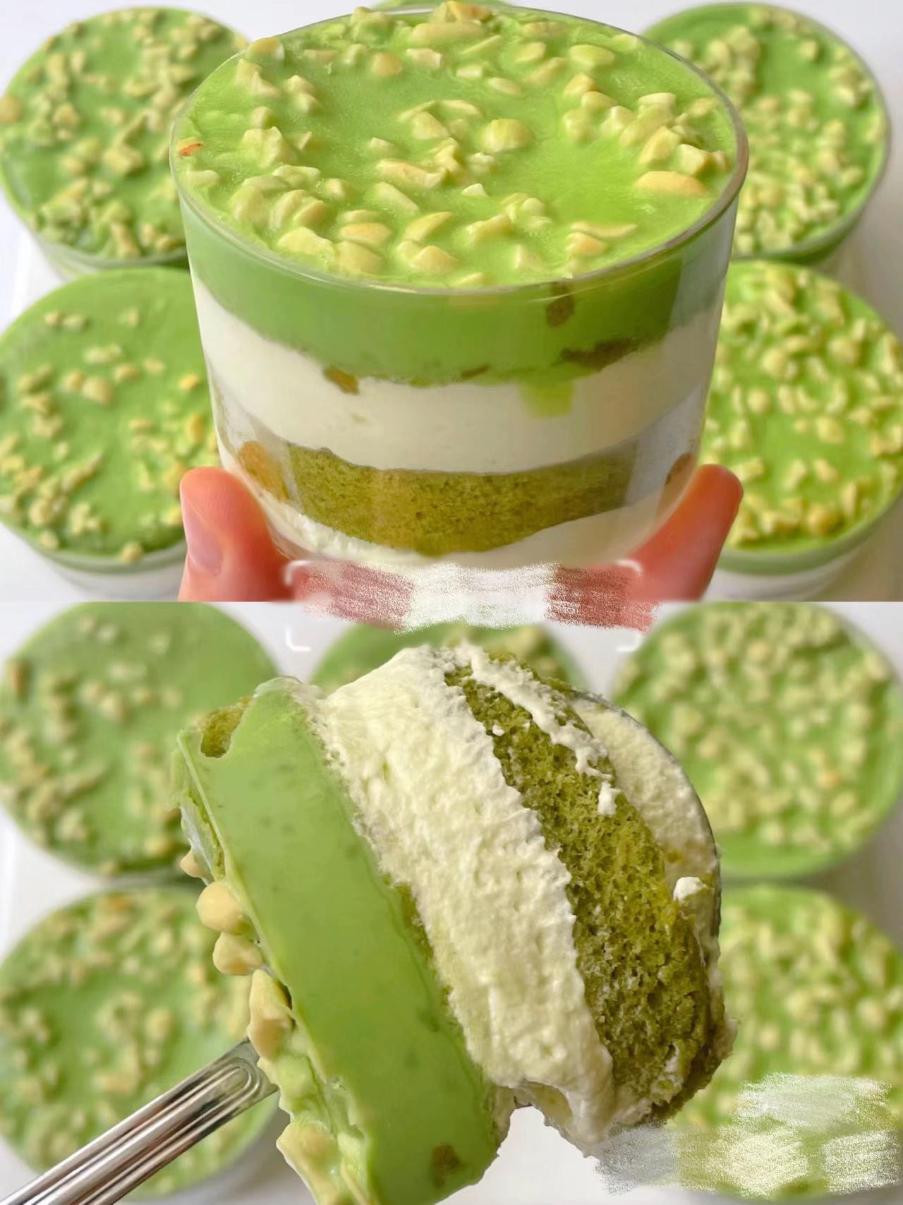 Hướng dẫn làm bánh hộp Matcha với lớp kem béo ngậy và vỏ socola giòn