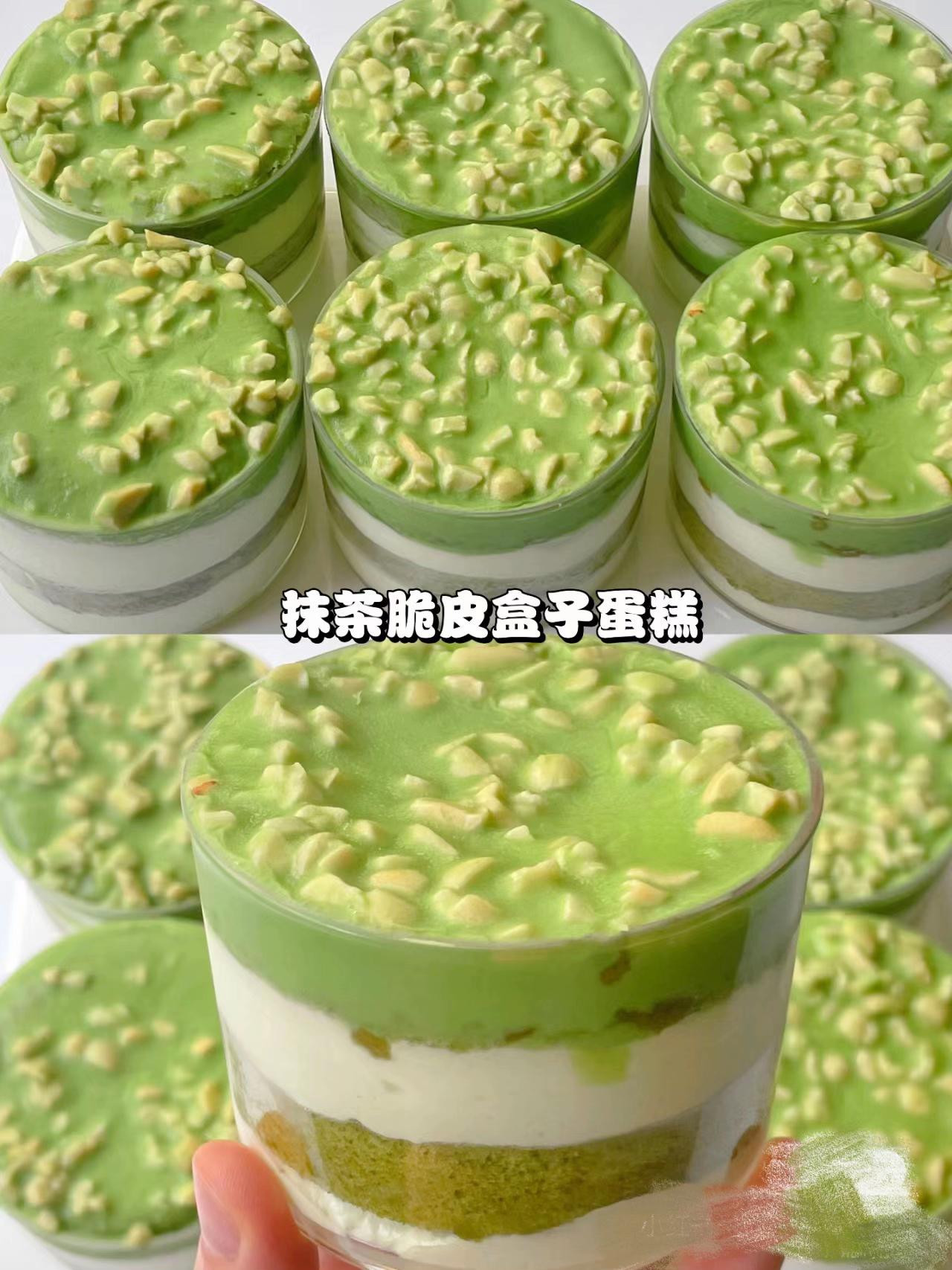 Hướng dẫn làm bánh hộp Matcha với lớp kem béo ngậy và vỏ socola giòn