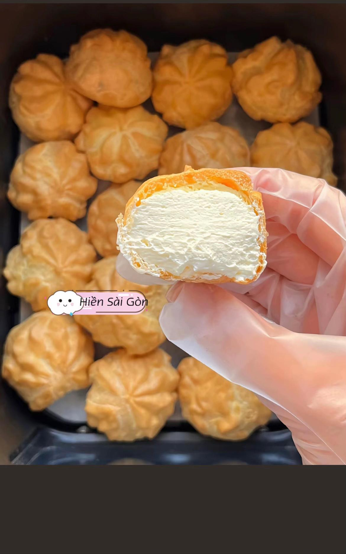 Hướng dẫn làm bánh kem bông lan nướng giòn nhân kem béo ngậy cùng Hiền Sài Gòn