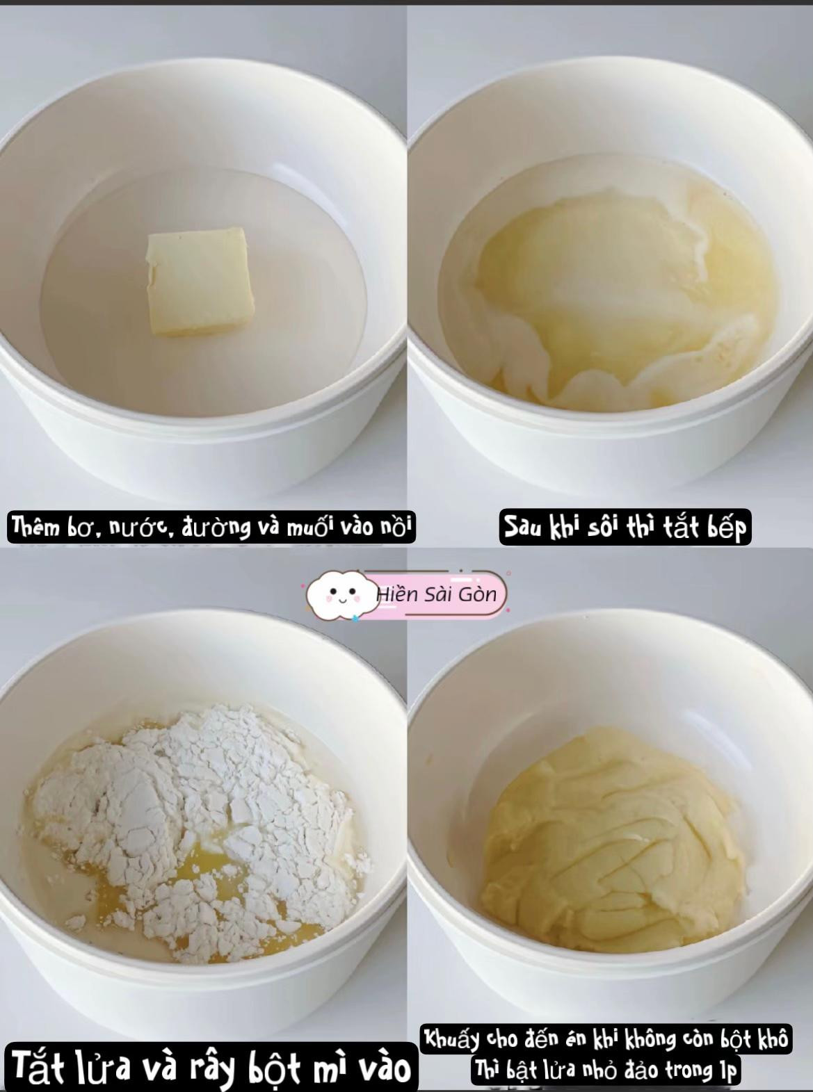 Hướng dẫn làm bánh kem bông lan nướng giòn nhân kem béo ngậy cùng Hiền Sài Gòn