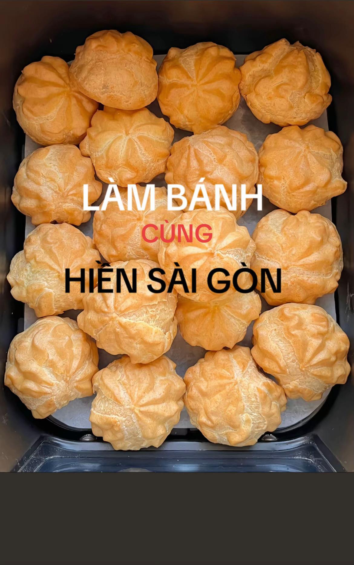 Hướng dẫn làm bánh kem bông lan nướng giòn nhân kem béo ngậy cùng Hiền Sài Gòn