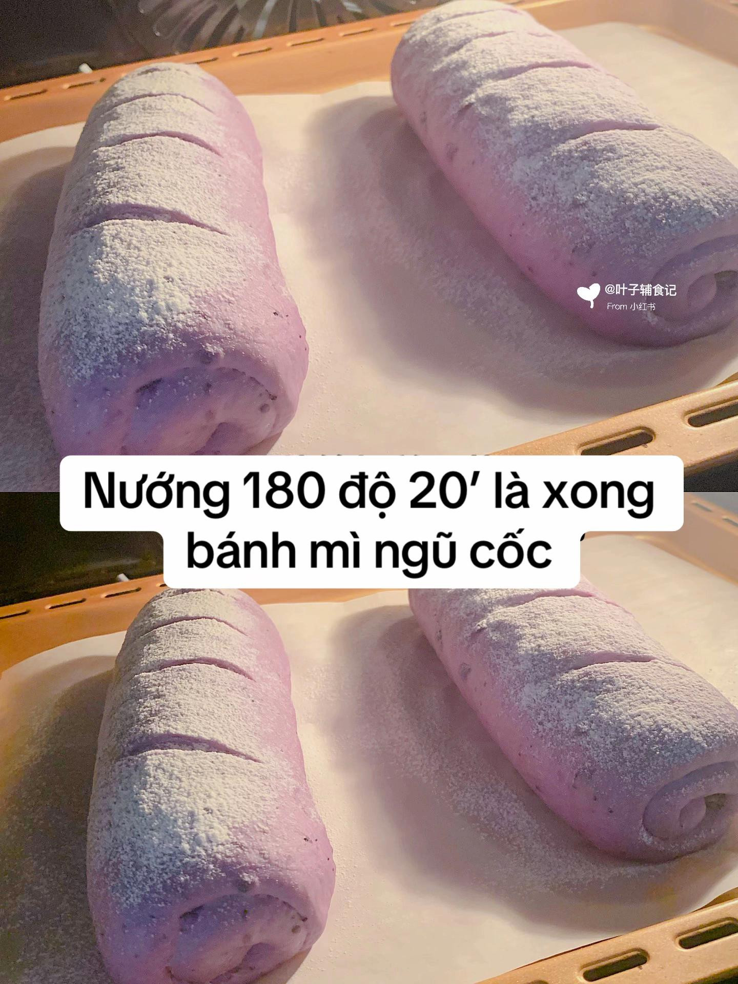 Hướng dẫn làm bánh mì ngũ cốc việt quất với trái cây sấy khô, màu tím đẹp mắt cho bữa sáng dinh dưỡng